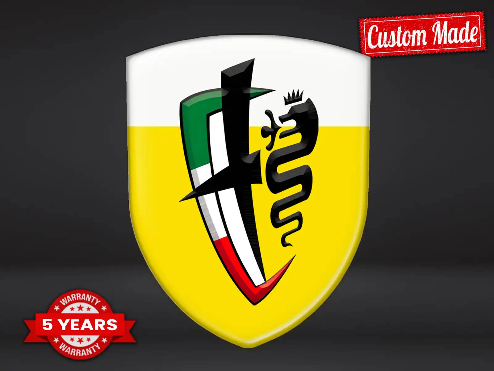 Alfa Romeo Logosticker Personalisierbar Racing Exklusiv Universal